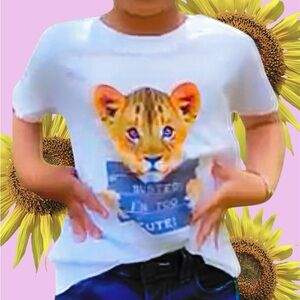 NWT Don Teddy Tshirt graphic tee Kids Boys Girls Baby short Sleeve Shirt Gift